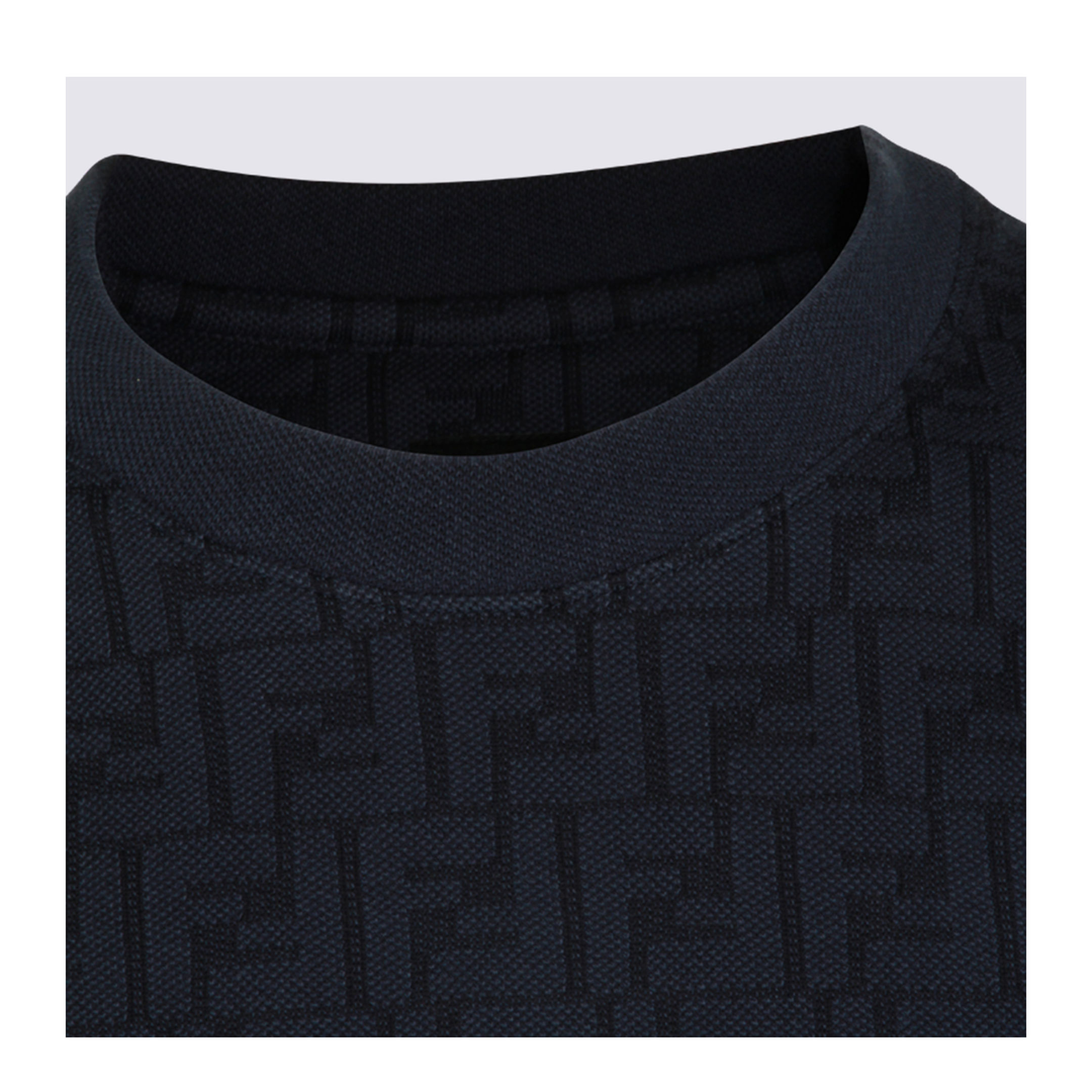 MAYFEYR - Fendi - Deep Blue Cotton T-Shirt - FY0936AUR1F0QA2