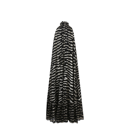 Printed Silk Short Dress
