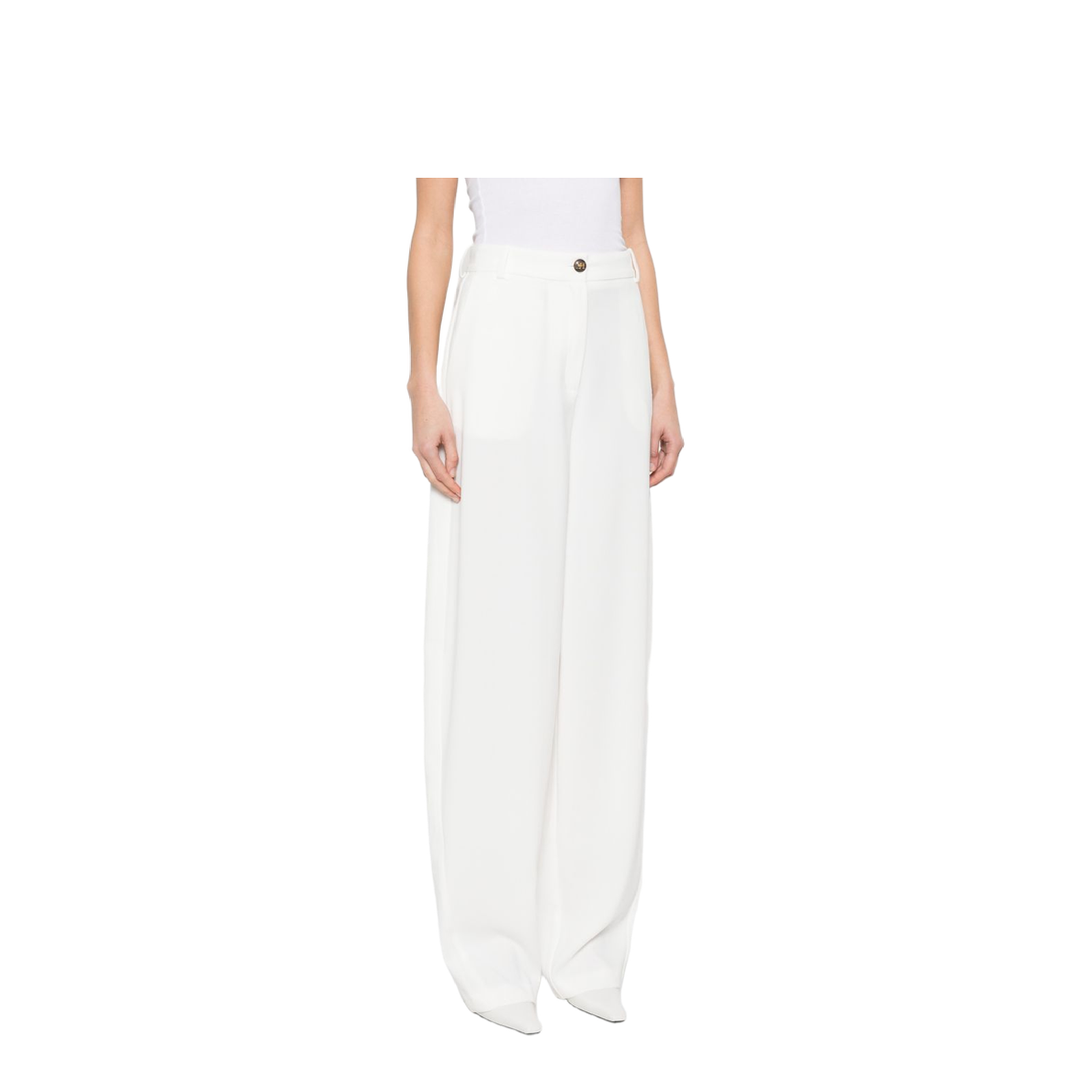 MAYFEYR - Elisabetta Franchi - Trousers Ivory - PA17861E2360