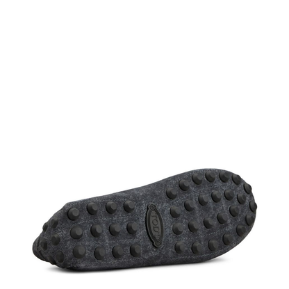 Dark Grey Almond Toe Loafers