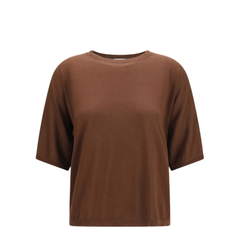 Short Sleeve Cashmere And Silk Sweater