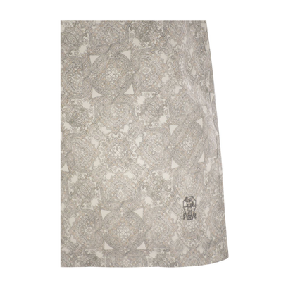 Beach Swimsuit With Paisley Design