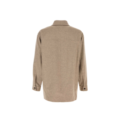 MAYFEYR - Bottega Veneta - Light Wool Cash Overshirt Sandshell - 830104V3OO02783