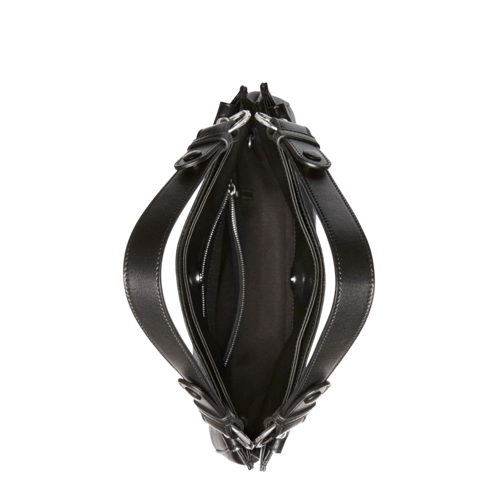 Blondie Medium Leather Shoulder Bag - Black