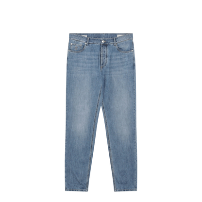 MAYFEYR - Brunello Cucinelli - Traditional-Fit Five-Pocket Jeans In Light Blue Denim - M0Z37D3210DEC1470