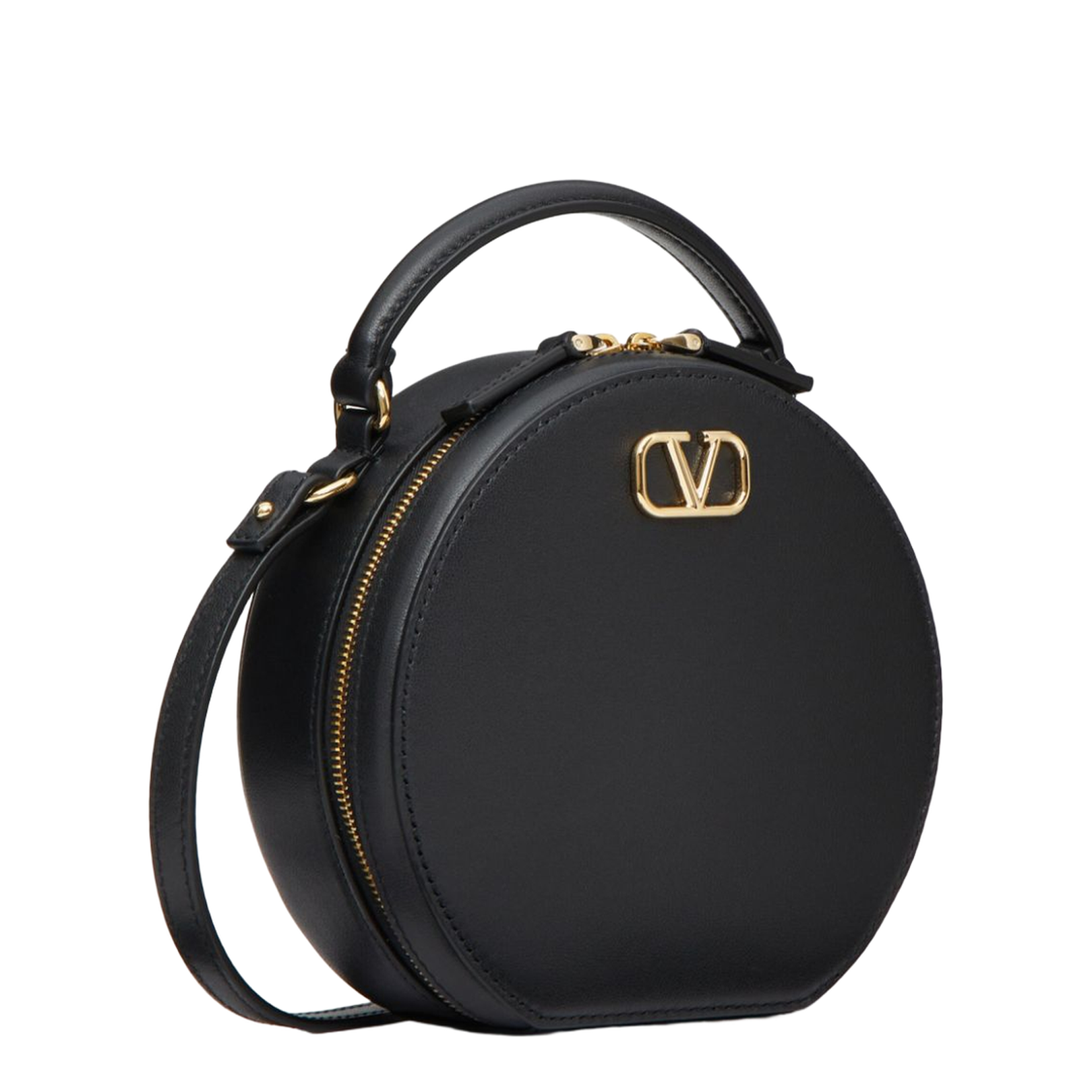 Vlogo Signature Calfskin Mini Bag in Black
