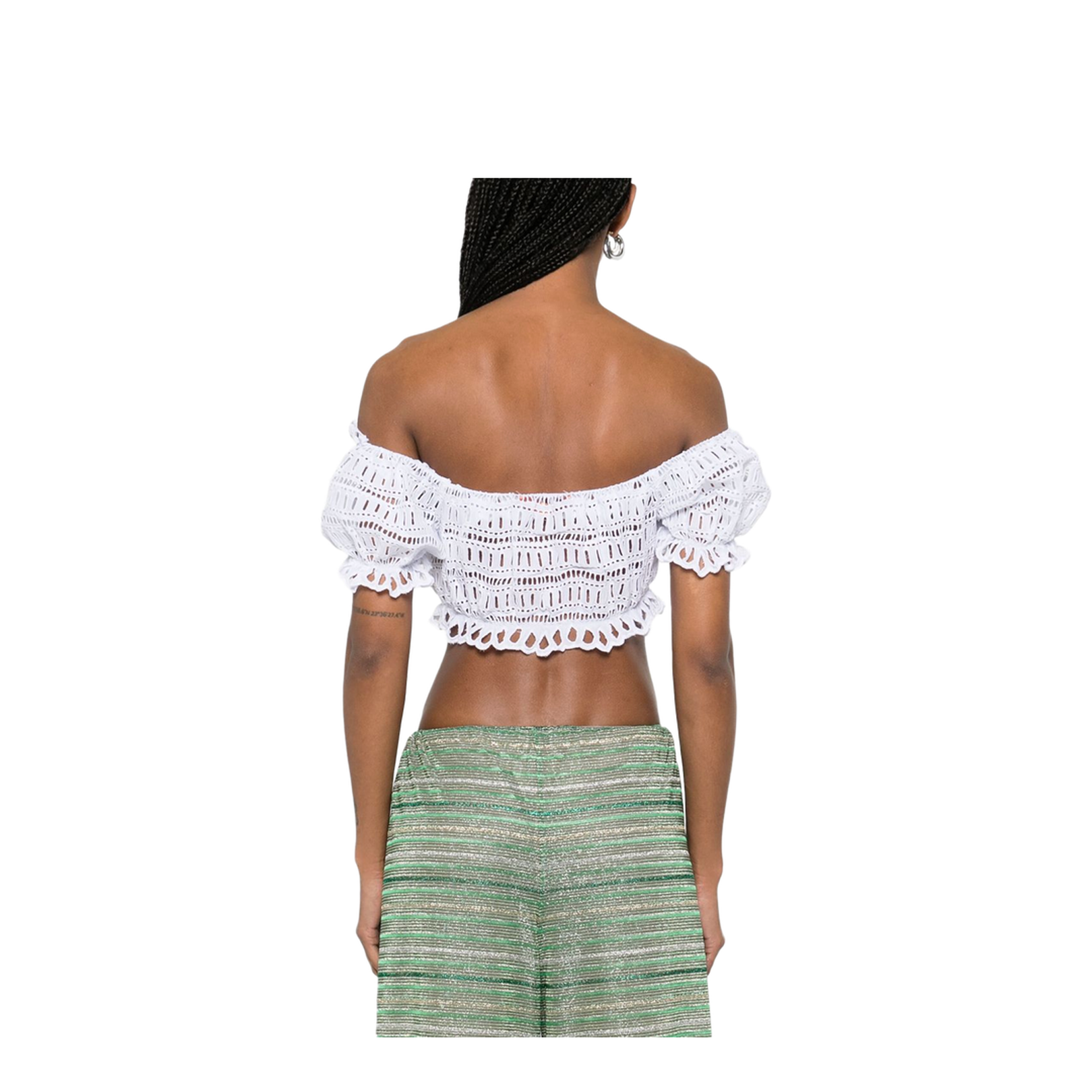 Off-shoulder Lace-detail Top