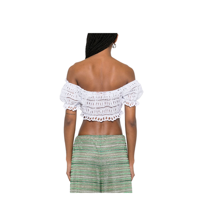 Off-shoulder Lace-detail Top