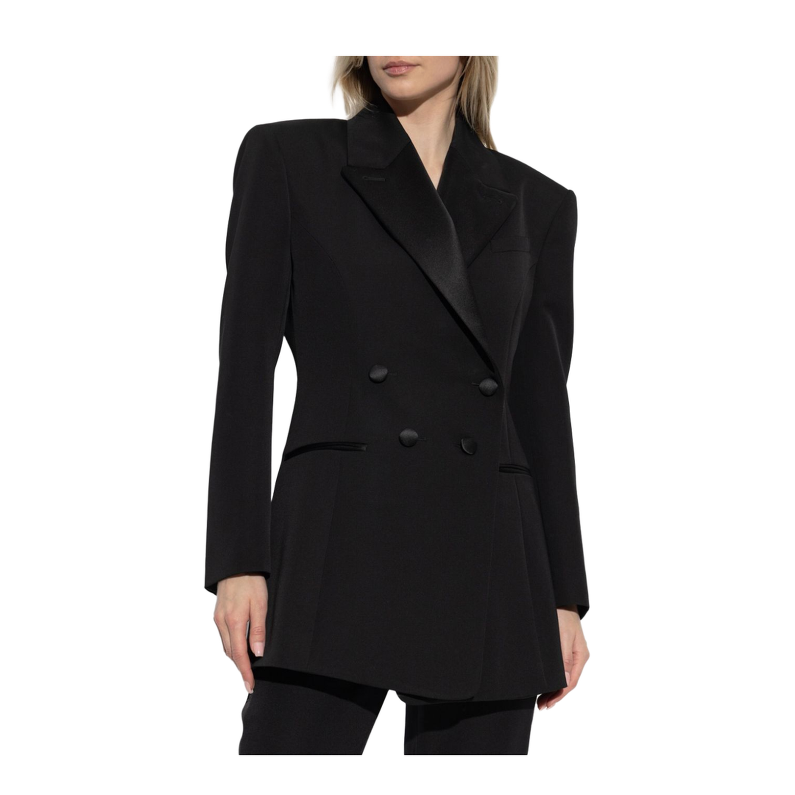Black Wool Smoking Jacket