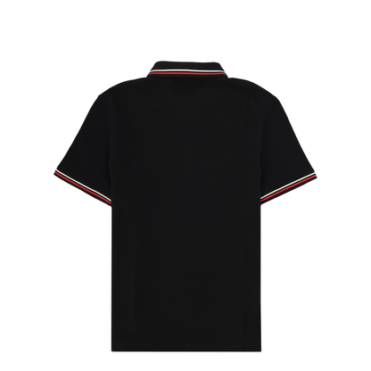 Black Cotton Polo Shirt