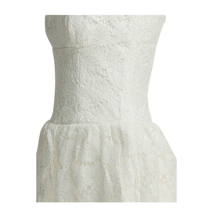 MAYFEYR - Self Portrait - Lace Flared Dress - AW25088SAWWHITE