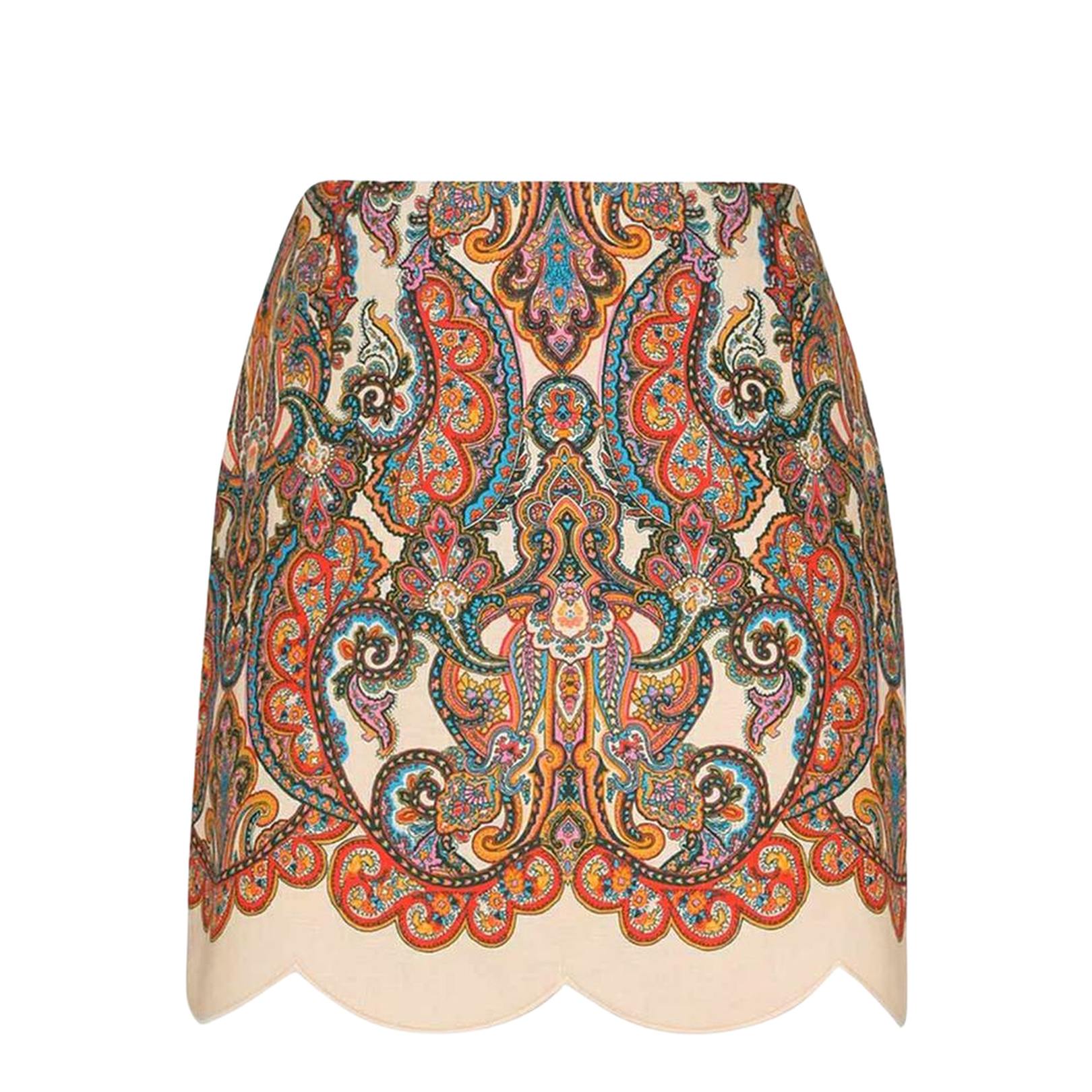 Fringe-Detailed Drawstring Skirt
