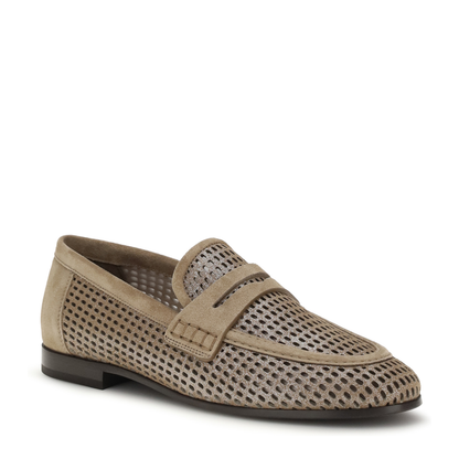 MAYFEYR - Brunello Cucinelli - Sparkling Net Leather Loafers - MZDVC3182