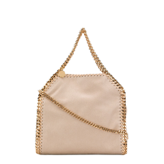Falabella Mini Matte Vegan Shaggy Deer Tote Bag - Clotted Cream