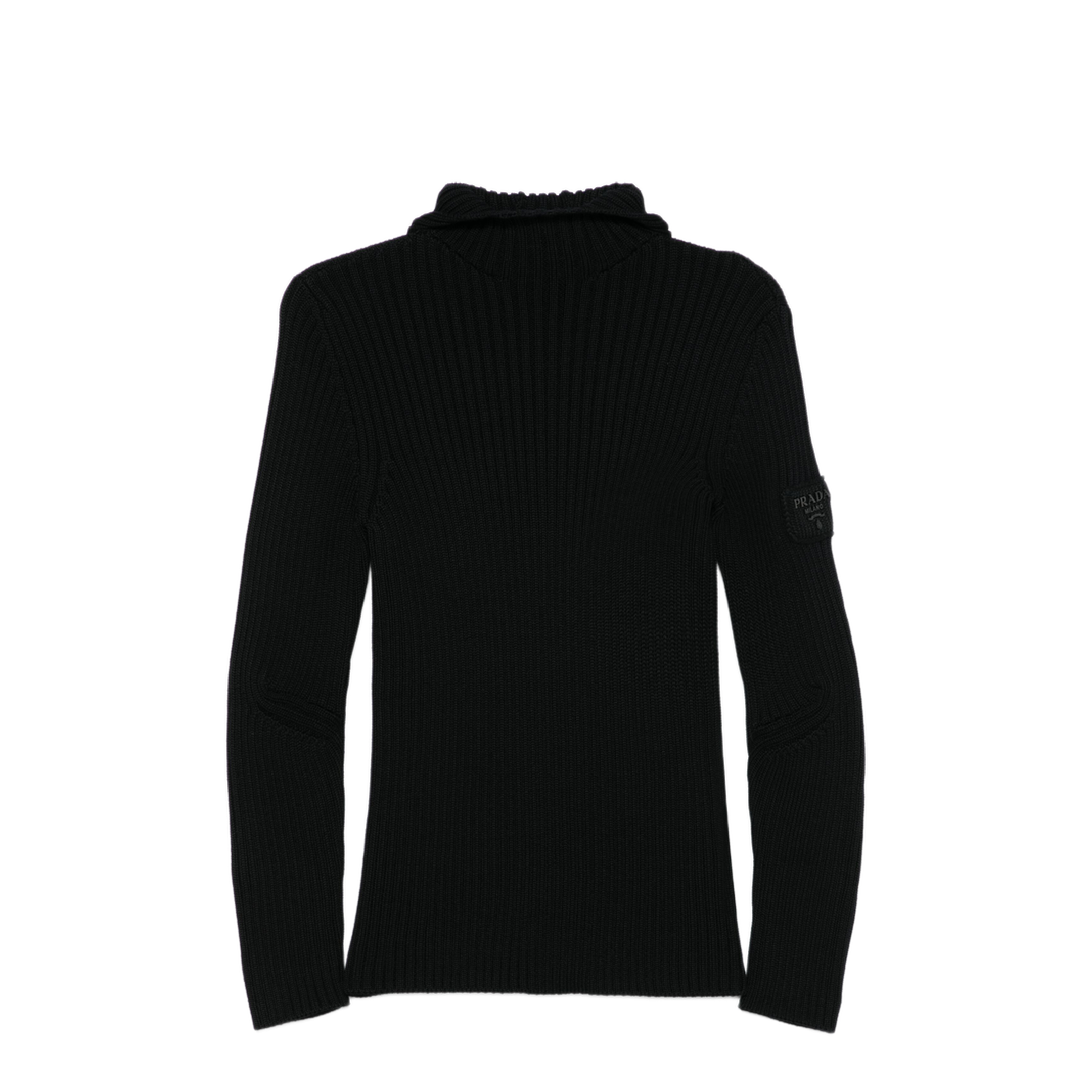 MAYFEYR - Prada - Ribbed-Knit Hoodie - UMR621SOOO15O6F0002