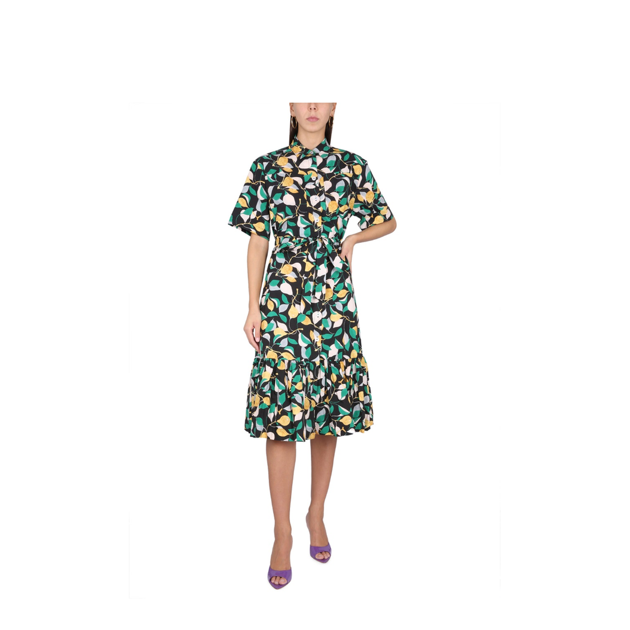 MAYFEYR - LA DOUBLEJ - Shirt Dress With Belt - DRE0441COT001ORH0001