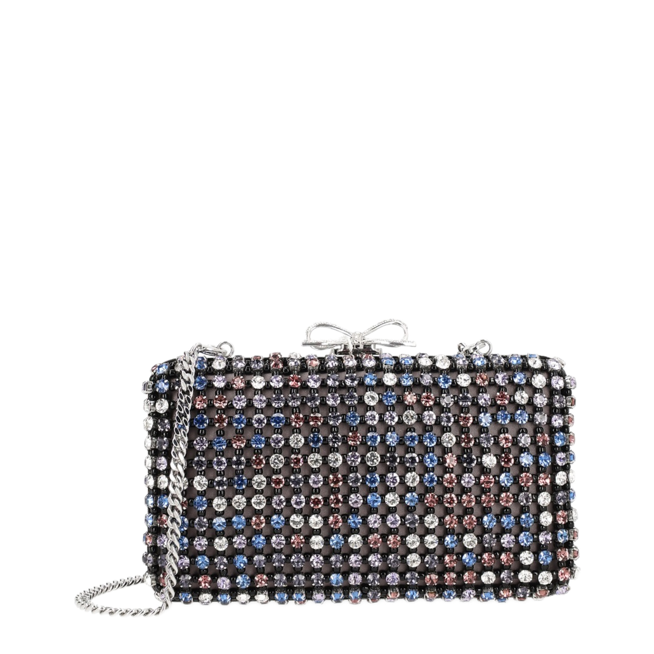 MAYFEYR - Self Portrait - Crystal Chainmail Clutch Bag - RS26305BMUMULTICOLOURED