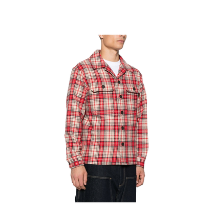 Oversized Shirt in Tartan Virgin-Wool Flannel