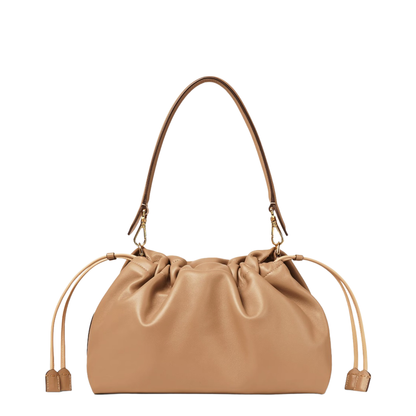 Baguette Large Leather Top Handle Bags - Brown