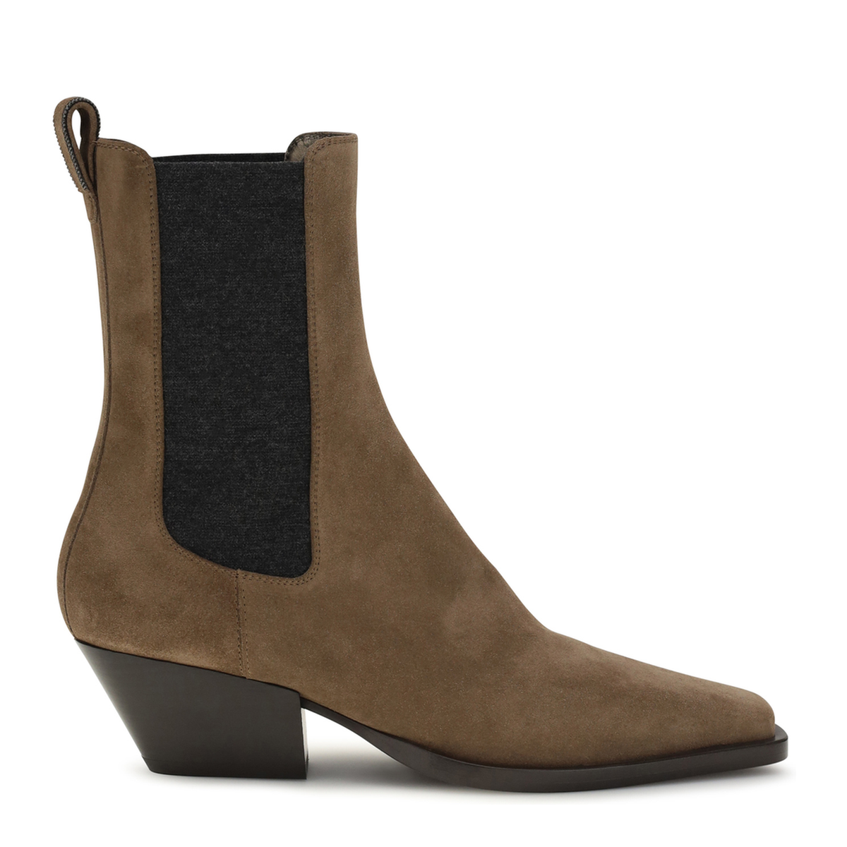 Suede Texan Ankle Boots