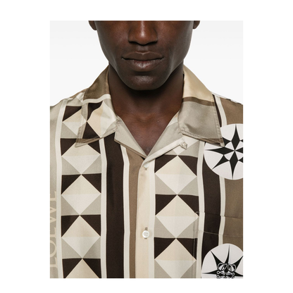 Short Sleeve Shirt in Silk Multicolor