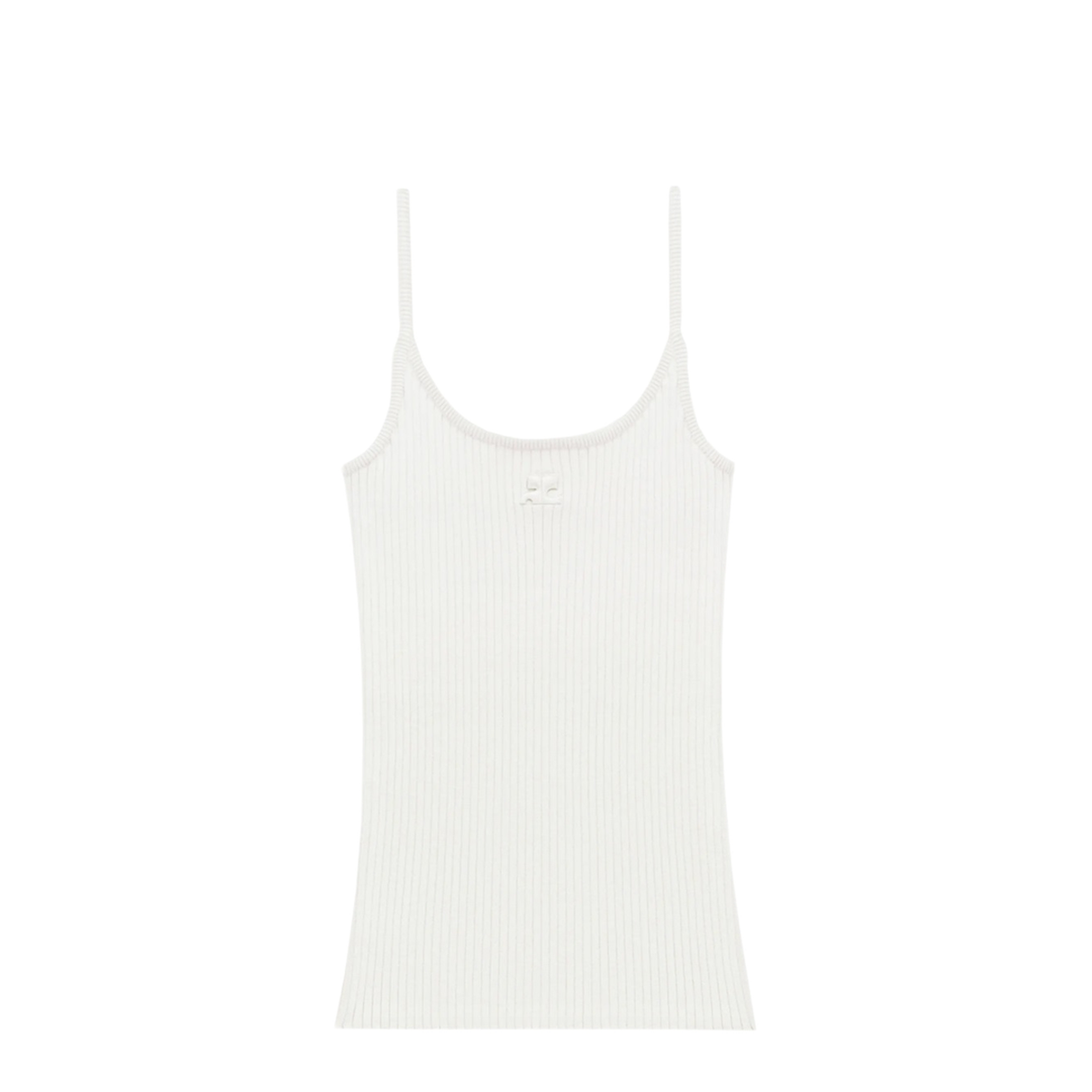MAYFEYR - Courreges - Reedition Ribbed Knitted Tank Top - PERMDE012FI00010001