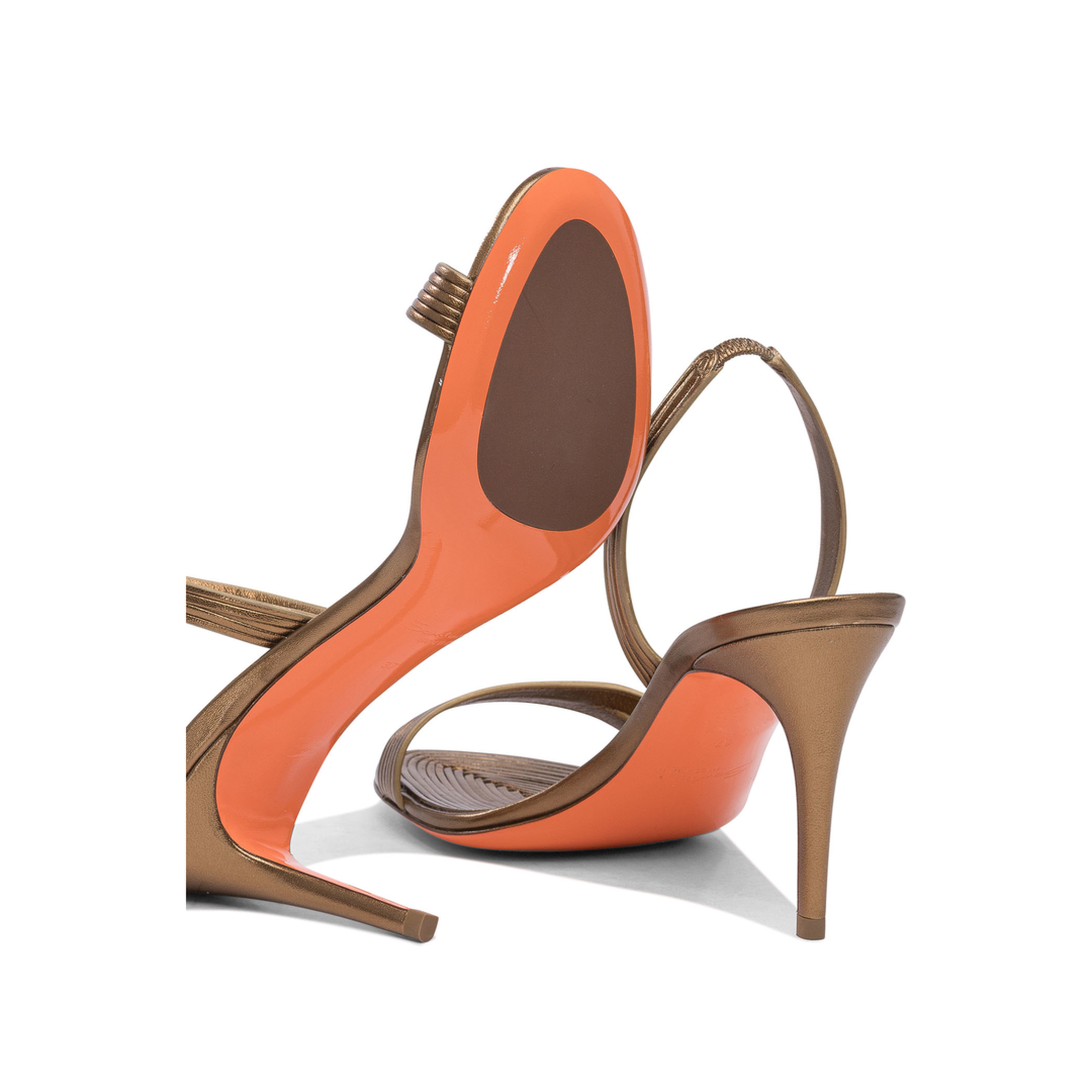 MAYFEYR - Santoni - 85Mm Leather Heeled Sandals - WHIW71636HA2TOOXO50