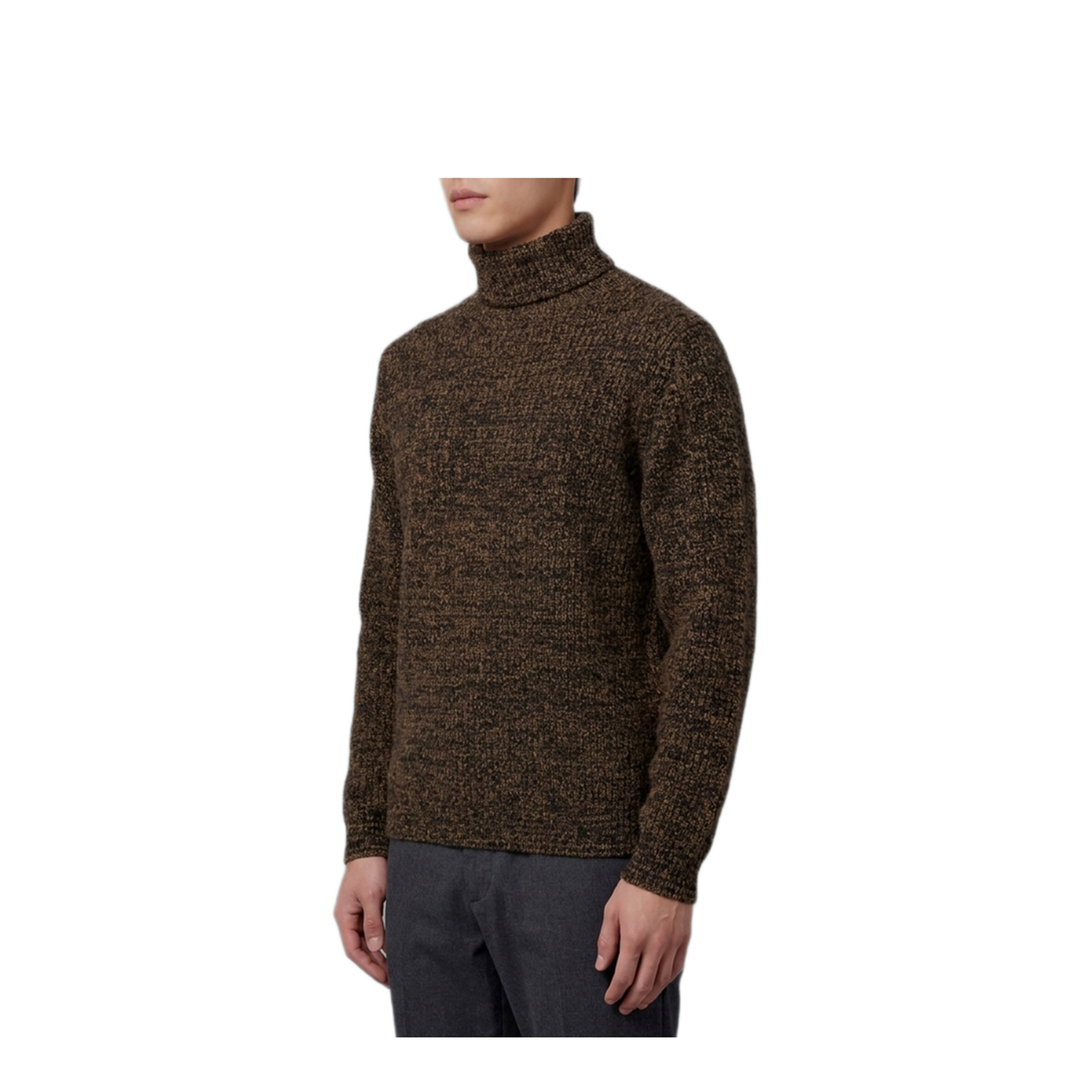 MAYFEYR - Lemaire - Tobacco High-Neck Sweater - PO0054LK1029MU407