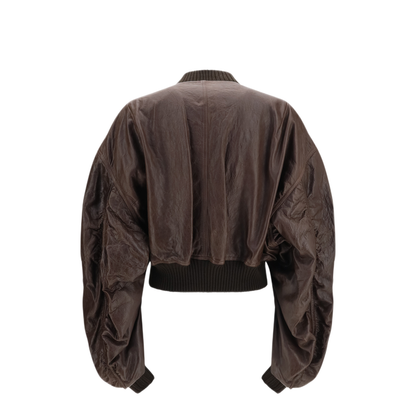 MAYFEYR - Rick Owens - Cropped Leather Bomber Jacket - RP02F5702LBE84