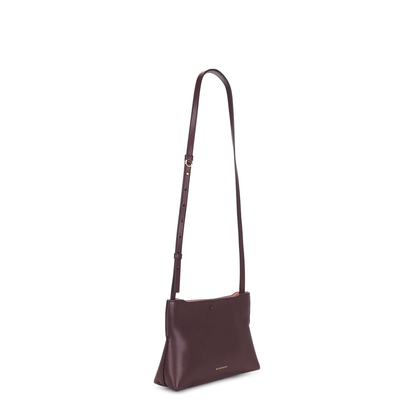 Day Flat Pochette Bag in Burgundy