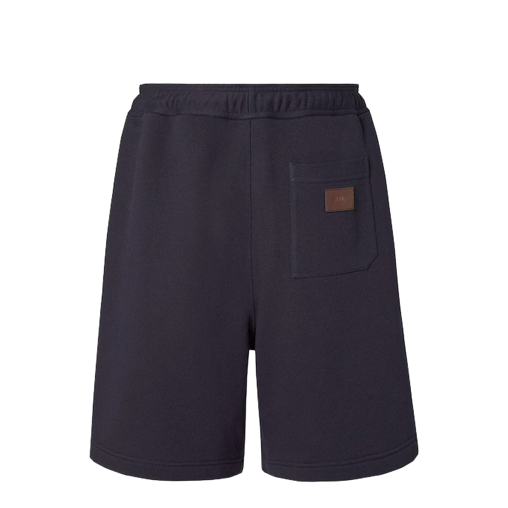 MAYFEYR - Fendi - Navy Blue Cotton Bermuda Shorts - FB1138AUPBF0QB0