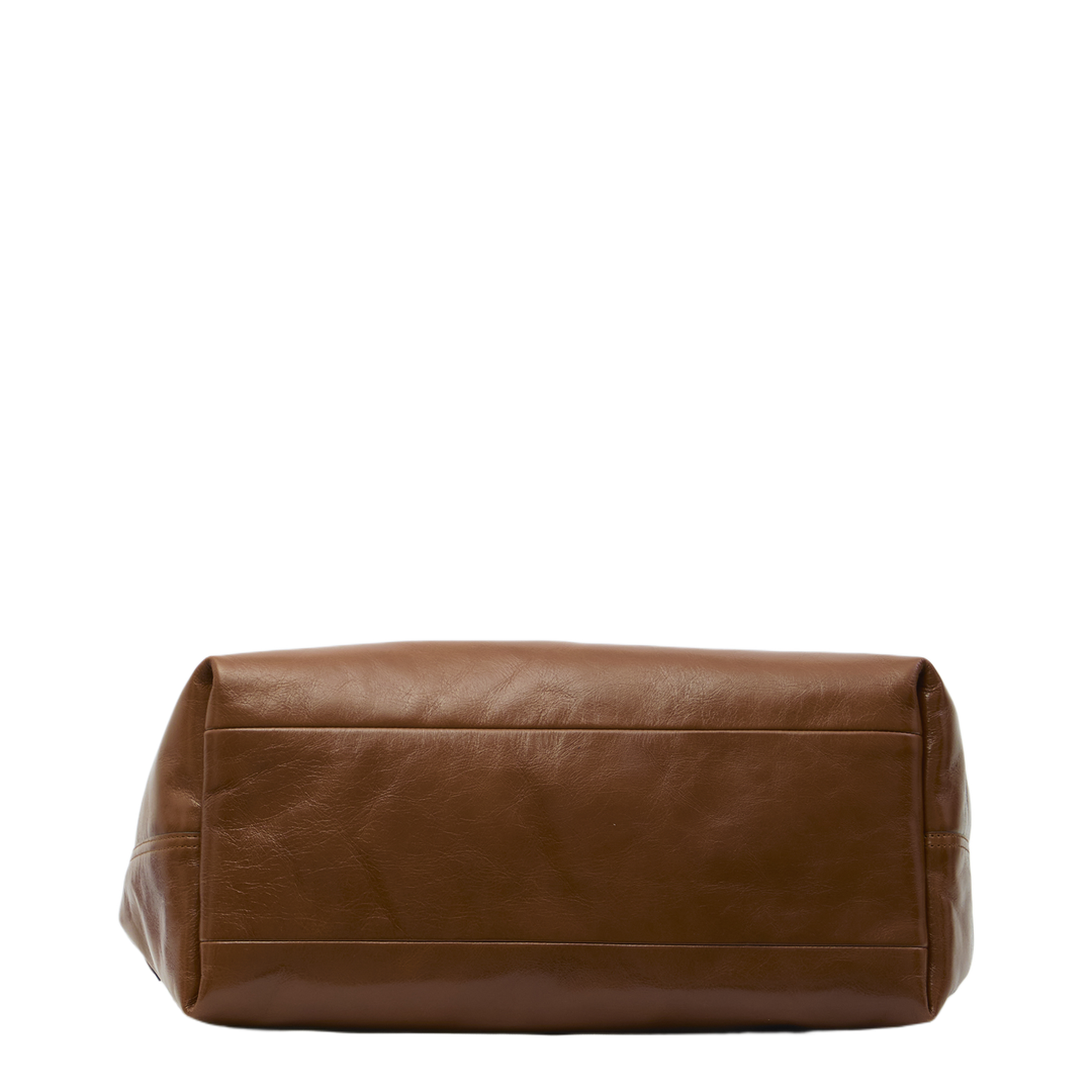 Giglio Large Calfskin Tote Bag - Dark Brown