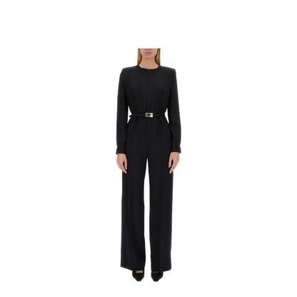 Viscose Jumpsuit with Belt