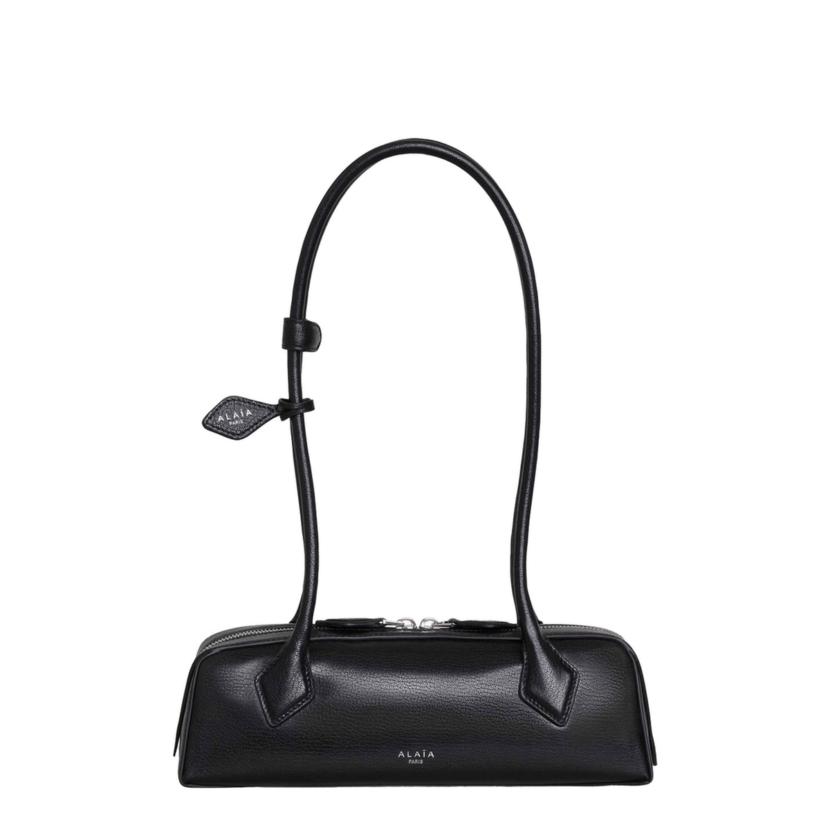 Le Teckel Small Goat Leather Shoulder Bag - Black