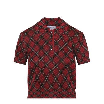 MAYFEYR - Alexander Mcqueen - Microcheck Polo - 858329Q1BGE