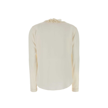 MAYFEYR - ALBERTA FERRETTI - Ivory Crepe Blouse - A020266170003