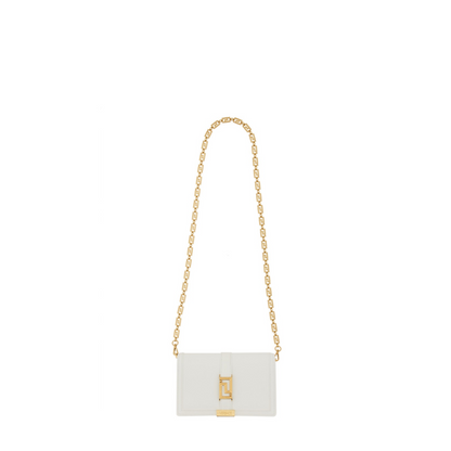 Gold-colored Greek Motif Shoulder Bag