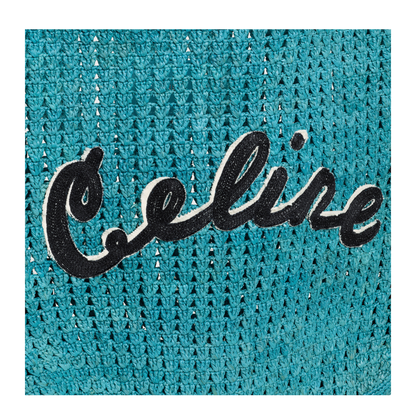 Hobo Bag Raffia Blue