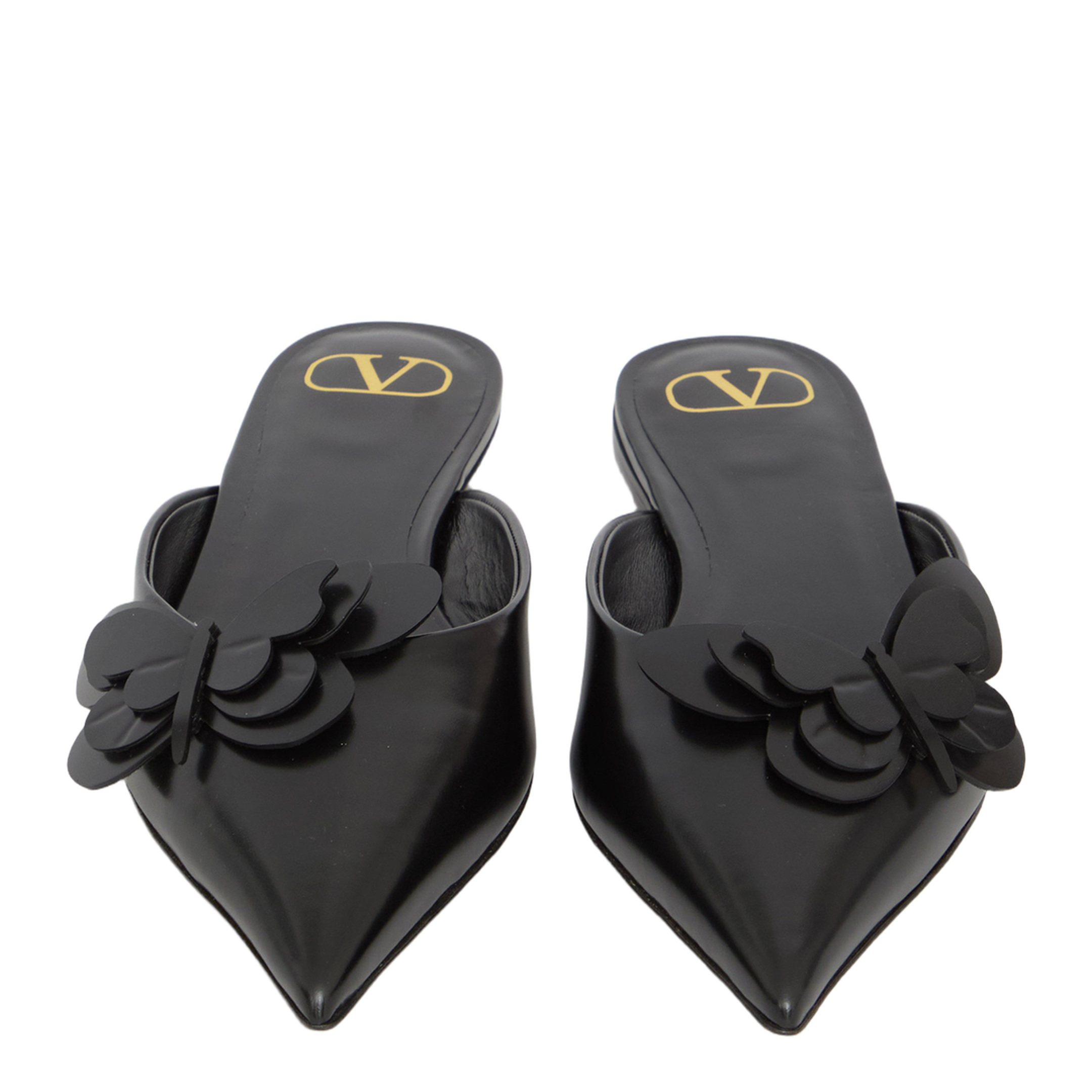 Flat Mules in Leather