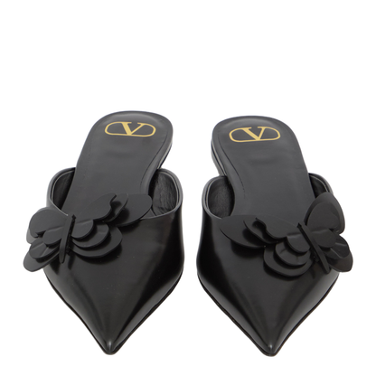 Flat Mules in Leather