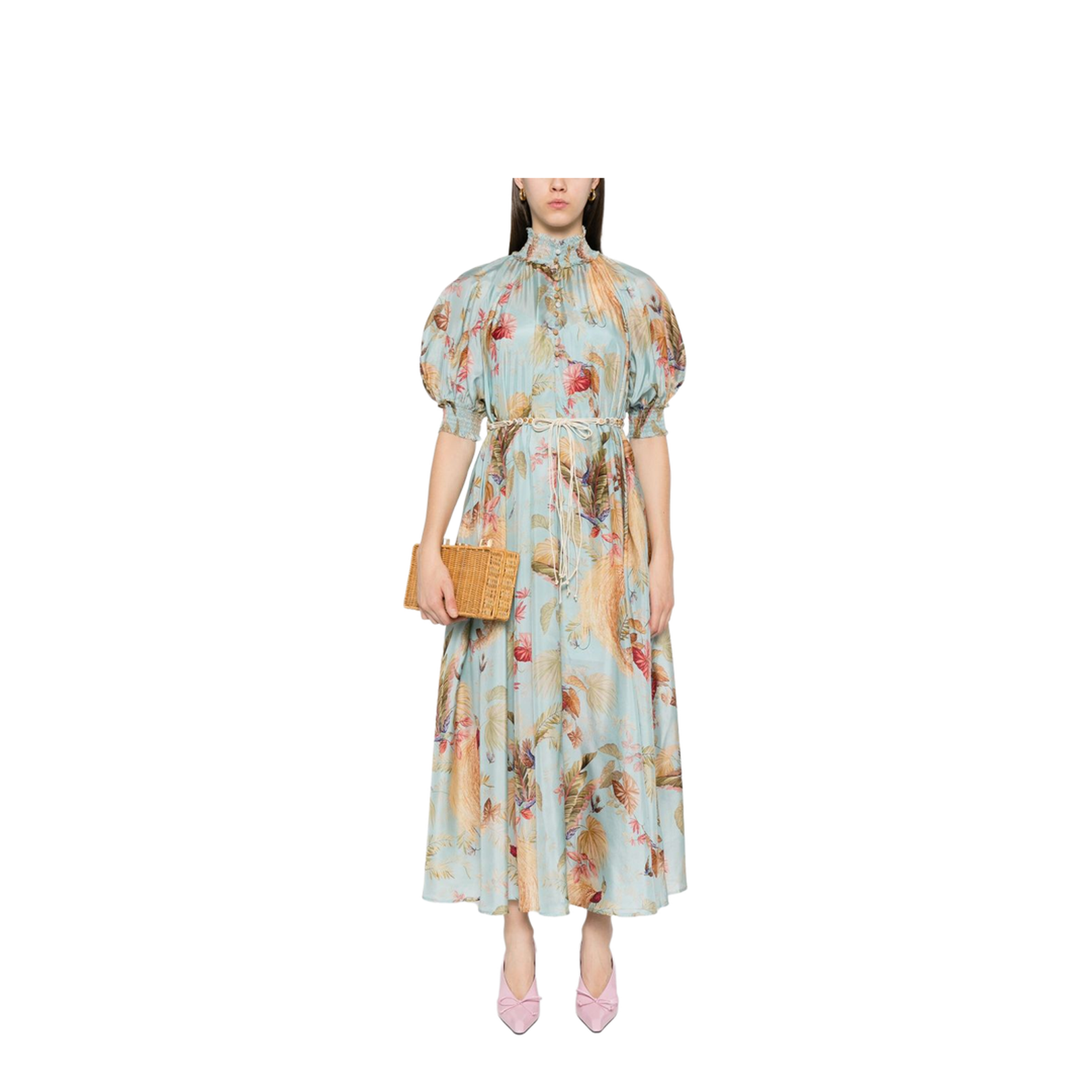 Ascension Printed Silk Dress