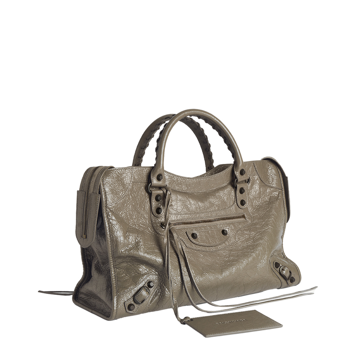 Le City Medium Lambskin Handbag - Army Green