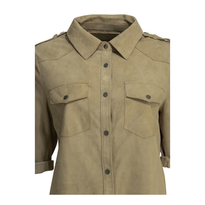 MAYFEYR - Salvatore Santoro - Casual Suede Shirt - 50150DCAMBEIGE