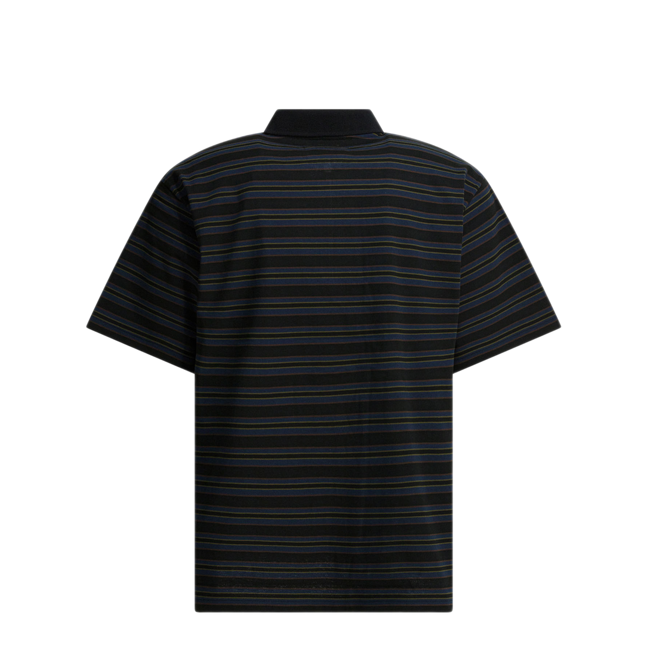 MAYFEYR - Sacai - Striped Buttonless Polo Shirt - 2603984M005