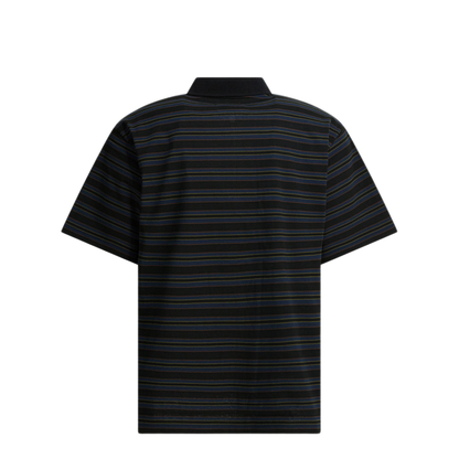 MAYFEYR - Sacai - Striped Buttonless Polo Shirt - 2603984M005