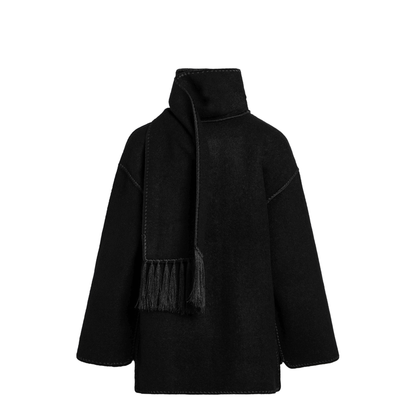 MAYFEYR - Toteme - Black Jacket With Scarf - 244-WRO918FB0292001