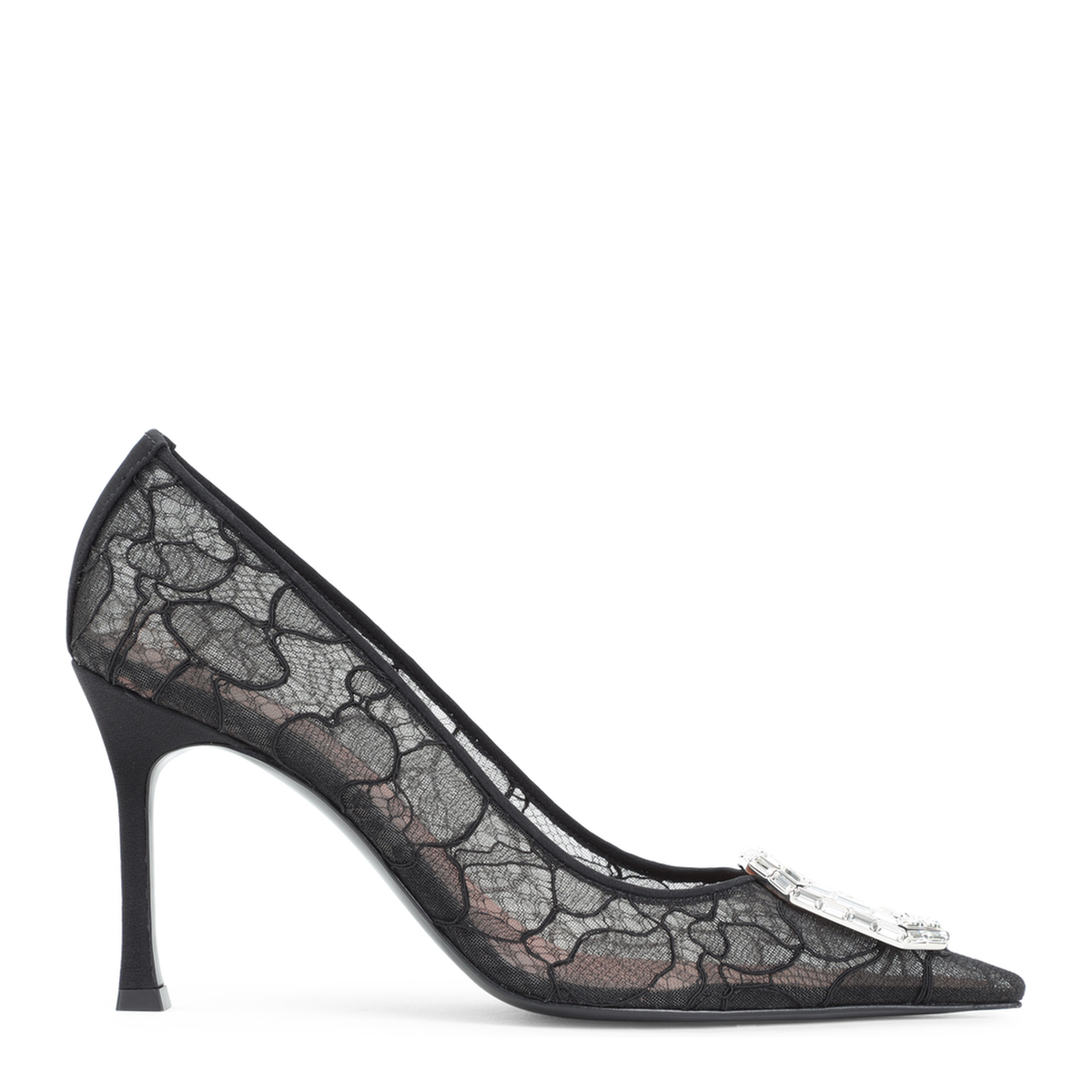 MAYFEYR - Amina Muaddi - Camelia Lace Pumps - 18S366720CAMBLACK