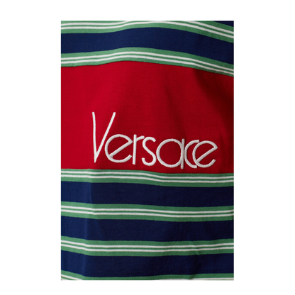 MAYFEYR - Versace - T-Shirt With Striped Pattern - 10259081A184396UF90