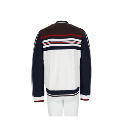 MAYFEYR - Casablanca - White Brown Navy Sweatshirt - MAW26KW147701WHITEBROWNNAVY