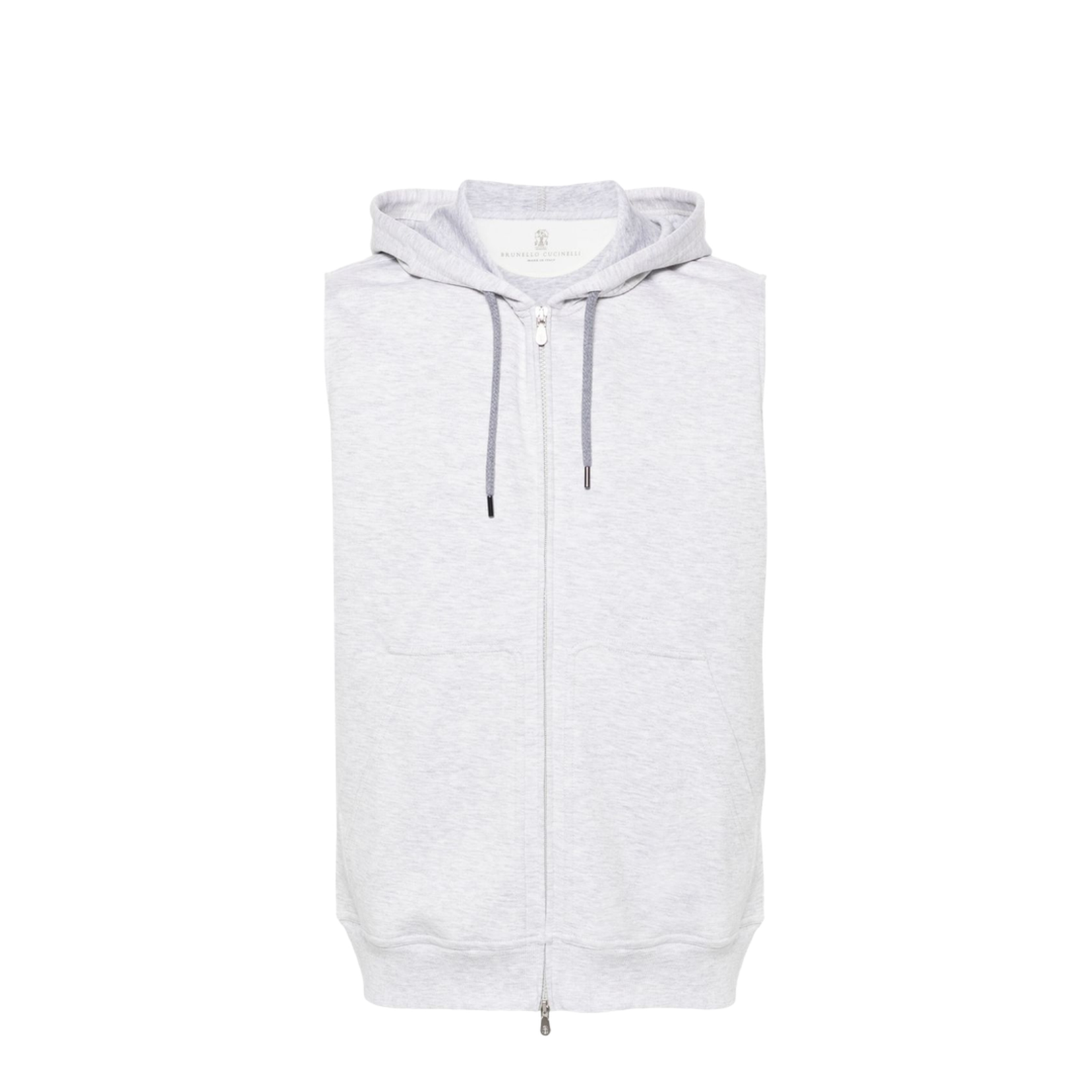 Cotton Blend Sleeveless Hoodie